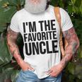 Uncle Funny Gift Im The Favorite Uncle Unisex T-Shirt Gifts for Old Men