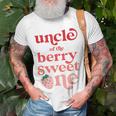 Uncle Of The Berry Sweet One Strawberry First Birthday 1St Gift For Mens Unisex T-Shirt Gifts for Old Men