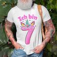 Unicorn 7. Geburtstag T-Shirt für Mädchen, Zauberhaftes 7 Jahre Motiv Geschenke für alte Männer