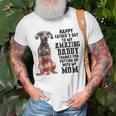 Us Flag Weimaraner Dad Happy Fathers Day To My Amazing Daddy Unisex T-Shirt Gifts for Old Men