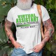 Virtual Assistant Mode In Progress Funny Design Unisex T-Shirt Gifts for Old Men