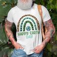 Wild And Sea Animals Happy Earth Day Rainbow Unisex T-Shirt Gifts for Old Men