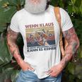 Witziges Klaus Reparatur Herren T-Shirt, Unikat Motiv Tee Geschenke für alte Männer