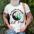 World’S Dopest Cat Dad Unisex T-Shirt Gifts for Old Men