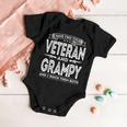 I Have Two Titles Veteran And Grampy Funny Proud Us Army Gift For Mens Baby Onesie