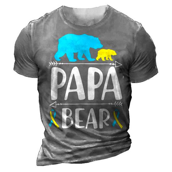 Mens Proud Pku Papa Bear | Raise Awareness T Shirt Gift Mens Proud Pku Papa Bear | Raise Awareness T Shirt Gift