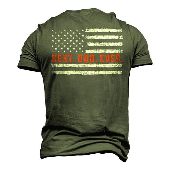 Vintage Best Dad Ever Shirt American Flag Father's Day Gift Vintage Best Dad Ever Shirt American Flag Father's Day Gift