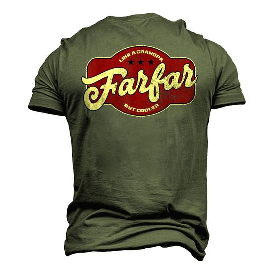 Vintage Farfar Like A Grandpa But Cooler Swedish Grandpa Men's 3D